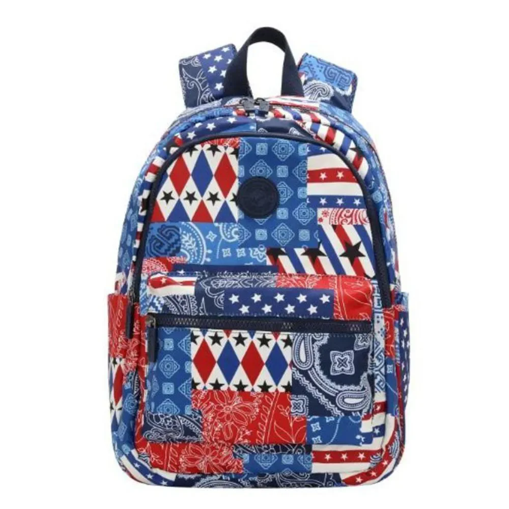 Montana West Backpack Stars & Stripes Patriotic American Print NEW waterproof
